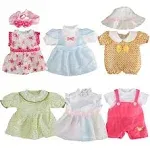 clothes Set of 6 For 12-14-16 Inch Alive Lovely Baby Doll Clothes Dress Outfits