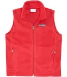 Columbia Toddlers' Boys Steens MT Fleece Vest - 4T - Mountain Red