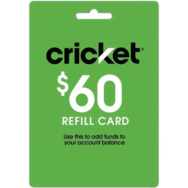 Cricket Wireless $50 Refill Prepaid Airtime Card | Staples