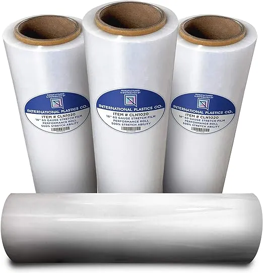 18" Stretch Film/Wrap 1200ft 500% Stretch Clear Cling Durable Adhering Packing Moving Packaging Heavy Duty Shrink Film Stretch Wrap(1 Pack, Clear)