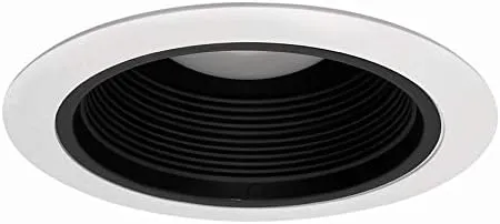 NICOR 17551A 6" AIRTIGHT BLACK CONE BAFFLE