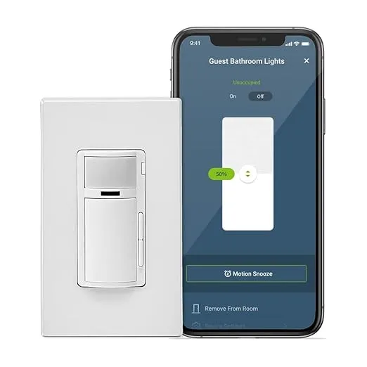 Decora Smart Wi-Fi Single Pole Motion Sensor Dimmer (2nd Gen) Works with Alexa/Google/HomeKit