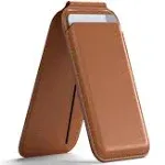 Satechi Vegan Leather Magnetic Wallet Stand (Brown)