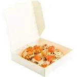 Restaurantware 3.5 x 3.5 x 0.8 inch Pizza Boxes, 100 Disposable Small Pizza Boxes ...