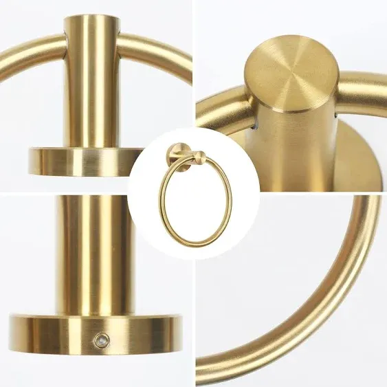 Stainless Steel Towel Ring for Bathroom Hand Towel Holder Modern Circle Towel...