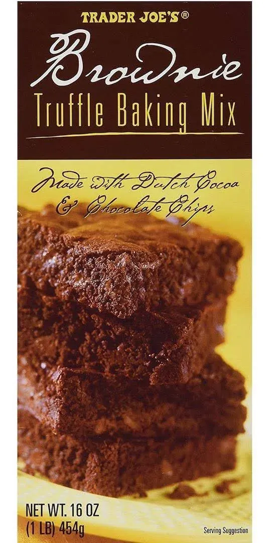 Trader Joe's Brownie Truffle Baking Mix 16 oz (Pack of 2)