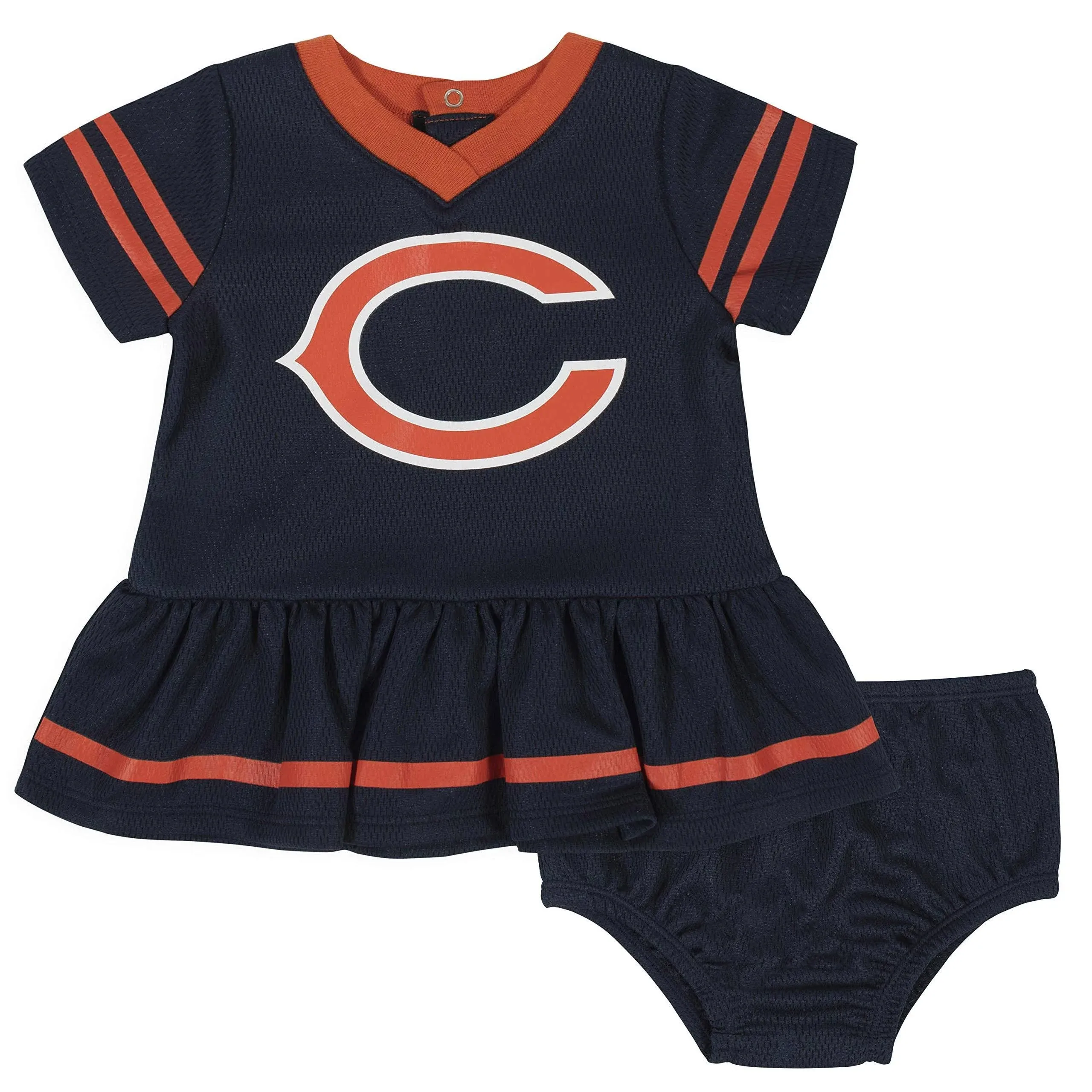 Bears Baby Girl Team Dress with Bloomers