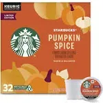 Starbucks Pumpkin Spice Flavored K-Cup Coffee Pods 32 Count