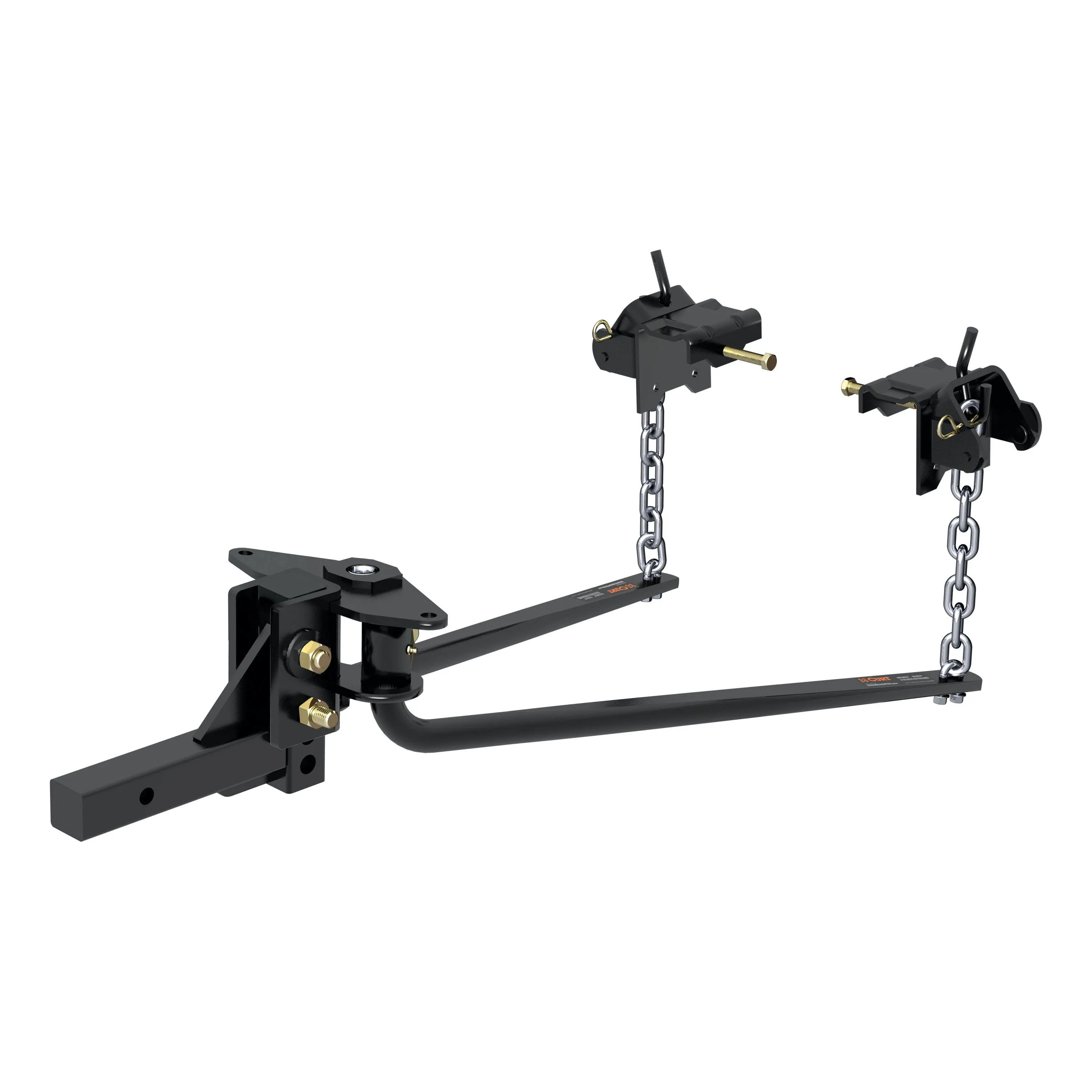 Curt Round Bar Weight Distribution Hitch with Integrated Lubrication