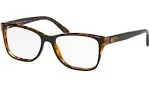 Coach HC6129 5446 Eyeglasses Frame Women&#039;s Black Tortoise Laminate Full Rim 54mm