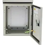 VEVOR Electrical Enclosure, 28'' x 20'' x 8'', UL Certified NEMA 4 Outdoor Enclosure, IP65 Waterproof & Dustproof Cold-Rolled Carbon Steel Hinged