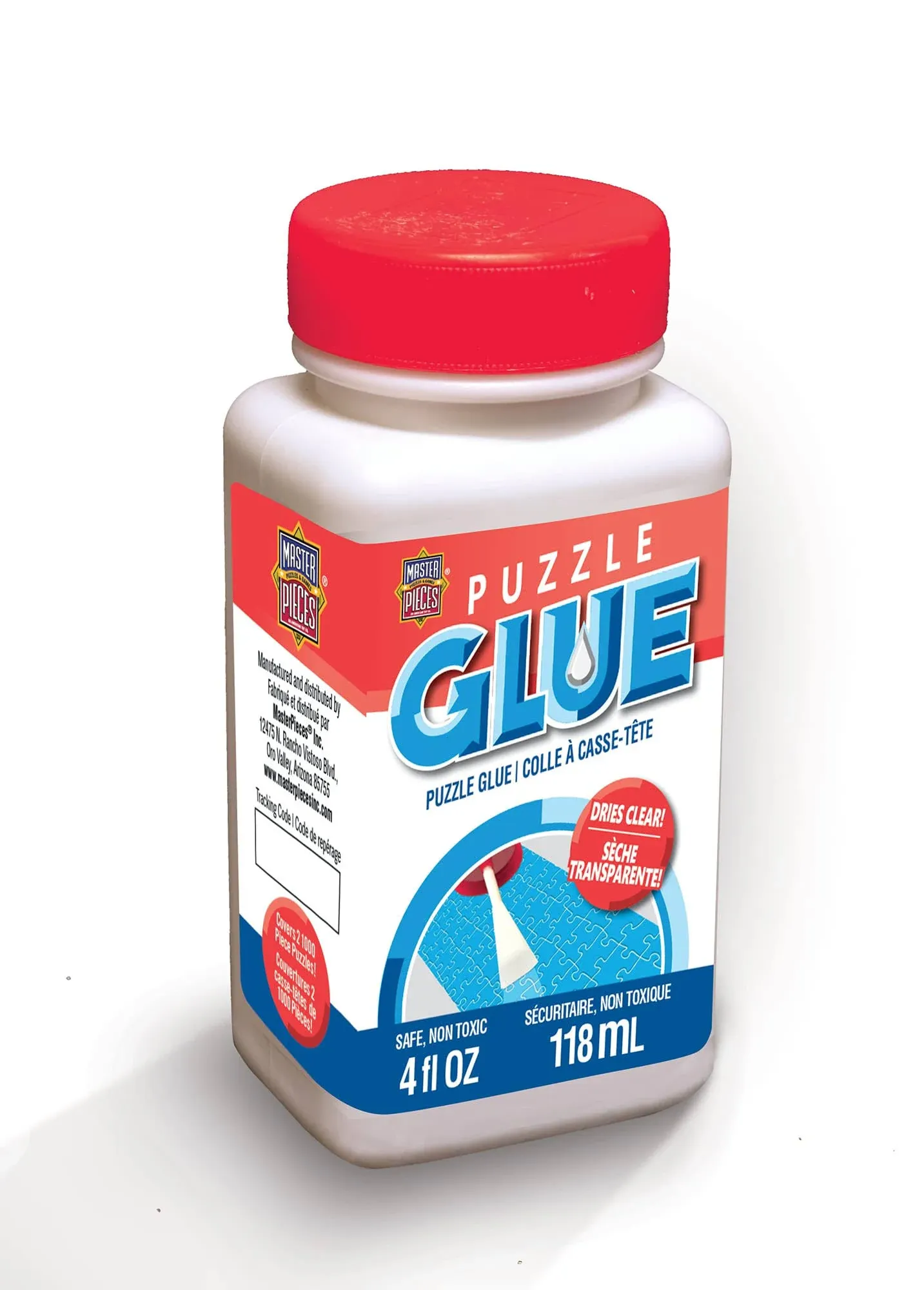 Jigsaw Puzzle Glue With Cap Spreader - 4 Oz