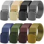 Nylon Military Tactical Plastic Buckle Belt Webbing Canvas Outdoor Web Belt,8 ...