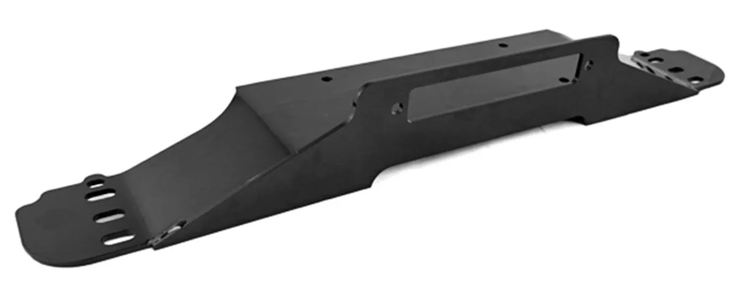 Rugged Ridge® 11238.12 Winch Mount - Black Powdercoated, Steel, Direct Fit, Sold individually