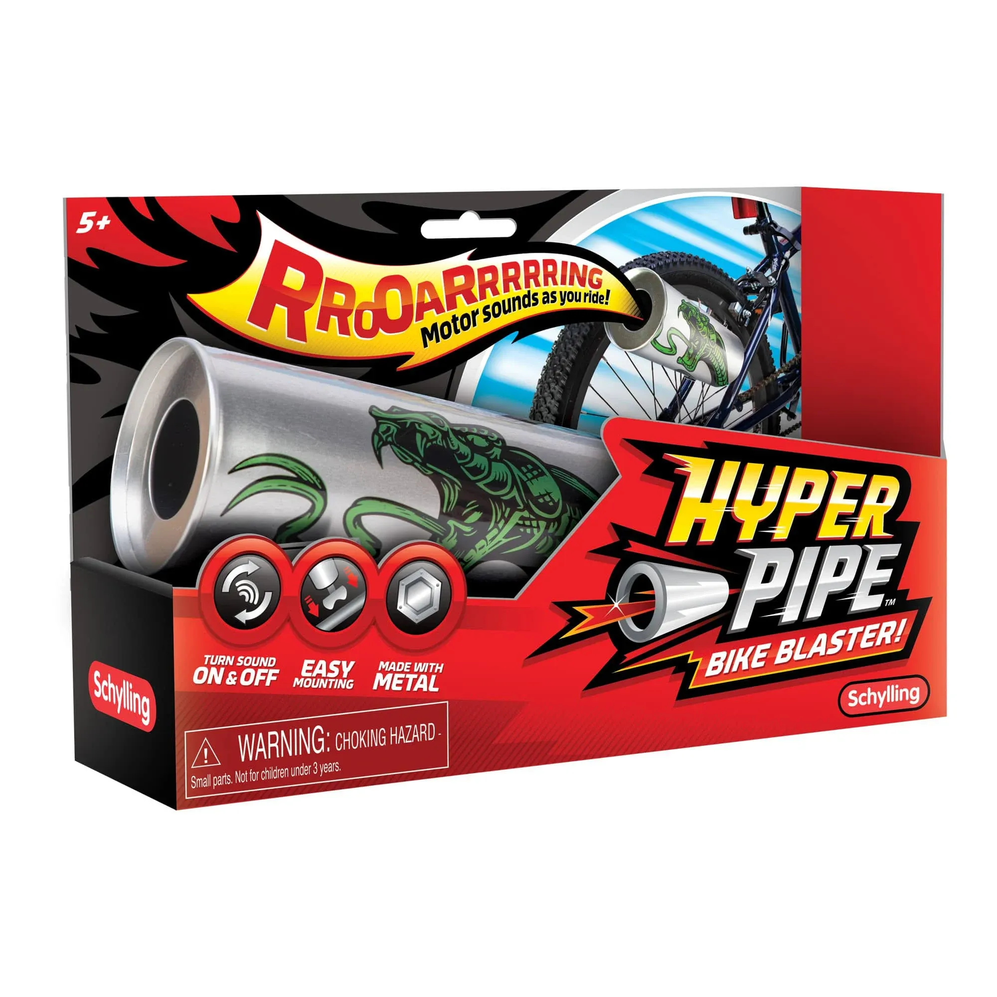 Hyper Pipe Bike Blaster - Assorted Designs, Shipped Randomly