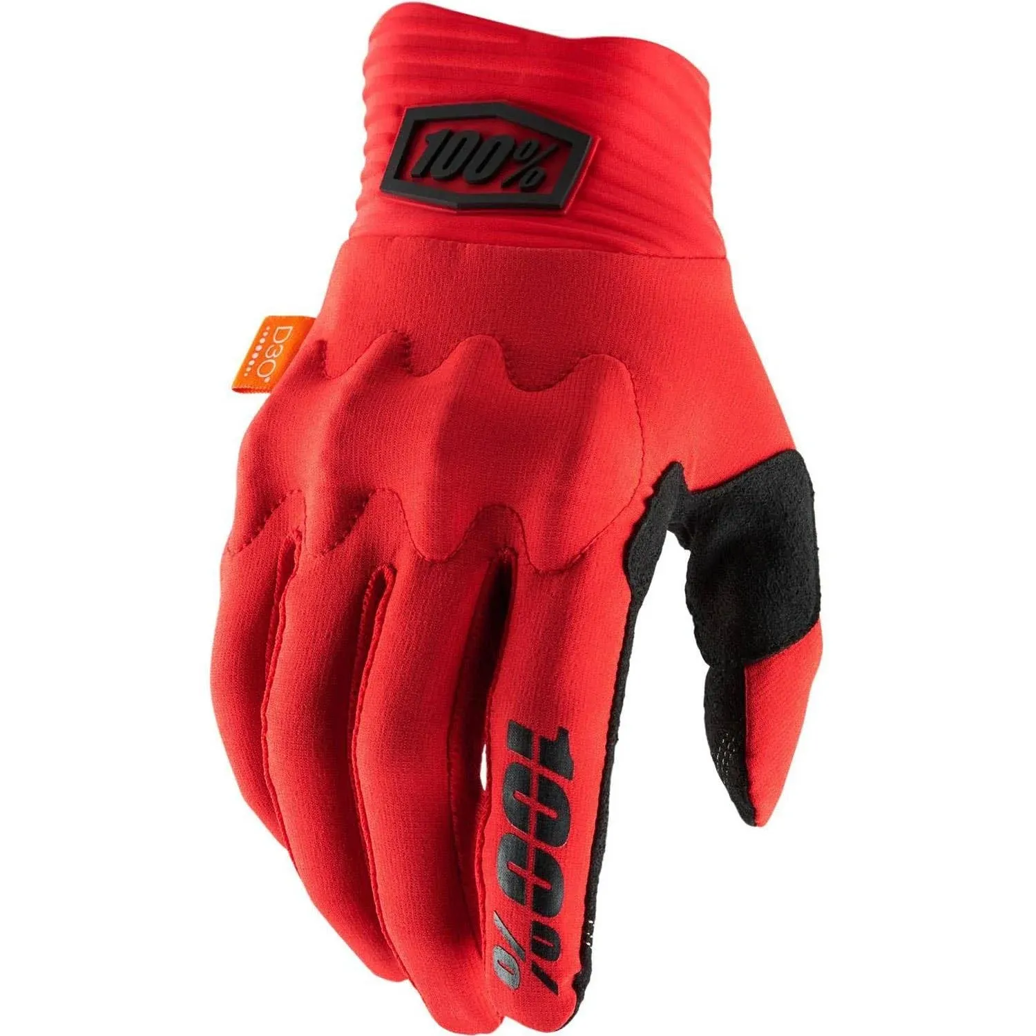 100% Cognito Gloves Red Black - Medium