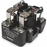 DAYTON 5X847 Open Power Relay: Surface Mounted, 120V AC, 8 Pins/Terminals<wbr/>, DPDT