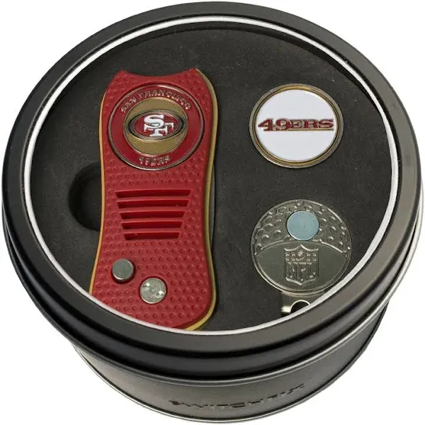 Team Golf San Francisco 49ers Switchfix Divot Tool, Cap Clip & Ball Marker Set