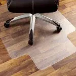 Marvelux Polycarbonate (PC) Lipped Chair Mat for Hard Floors | Transparent Hardwood Floor Protector | Multiple Sizes