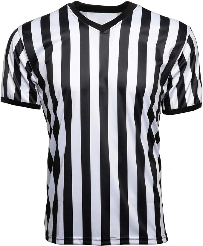 Murray Sporting Goods V-Neck Referee Shirt | Men’s Official Short Sleeve Pro-Style V-Neck Officiating Referee Shirt for Basketball, Soccer, Wrestling