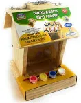 Mɑtty&#39;s Toy Stop Paint Your Own Deluxe Large 9&quot; Wooden Bird Feeder (Includes 4 Paints &amp; 1 Brush)