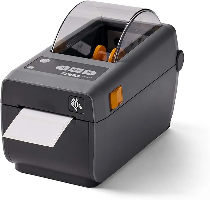 ZEBRA ZD410 Direct Thermal Monochrome Desktop Printer - Wired Thermal Printer with 2" Print Width - Office Desk Printer with USB Ethernet Connectivity