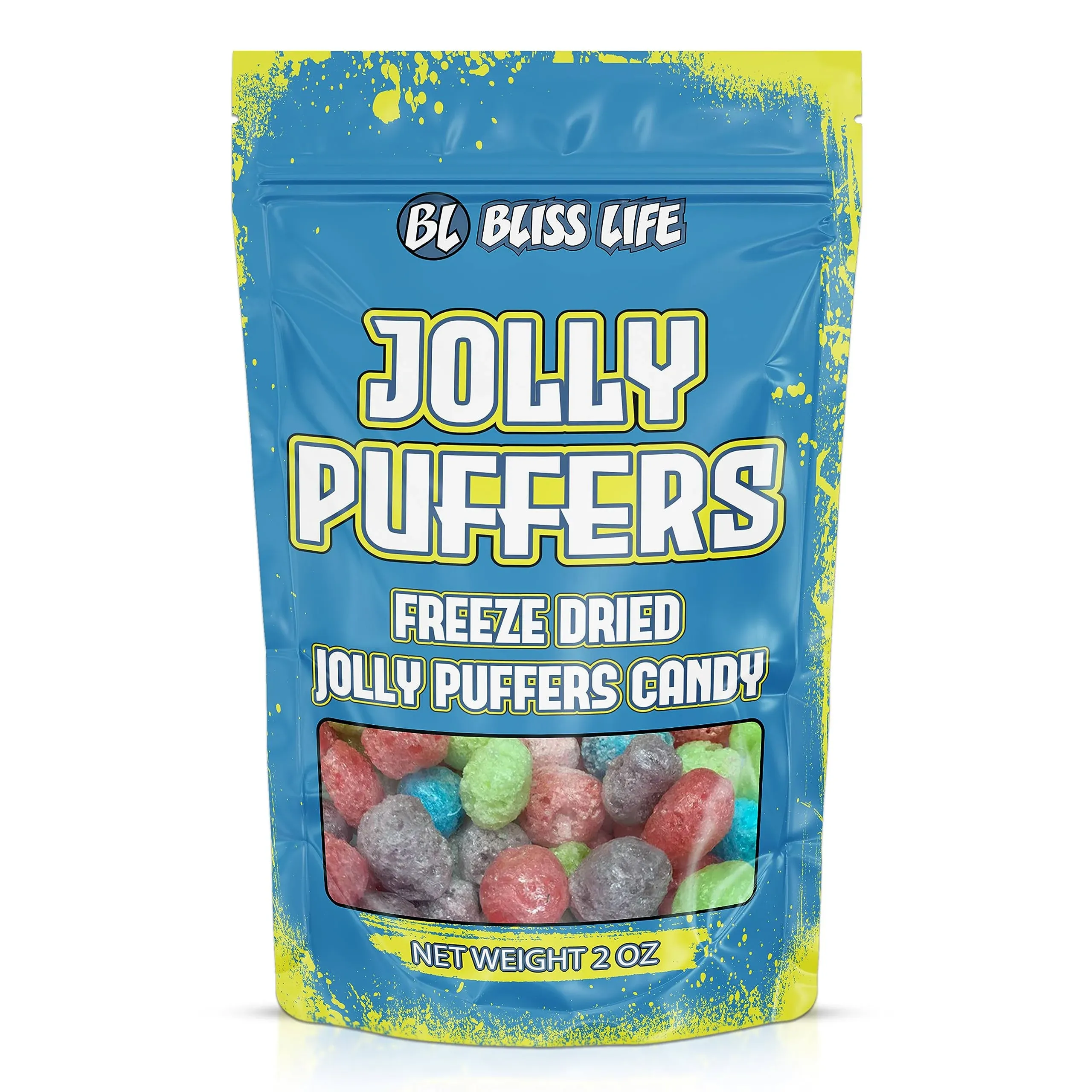 Bliss Life Jolly Puffers Freeze Dried Candy Variety Pack 2 oz, Freeze Dried Sour ...