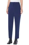 Shop Jones New York Womens Velour Ribbed Wide Leg Pants In Blue