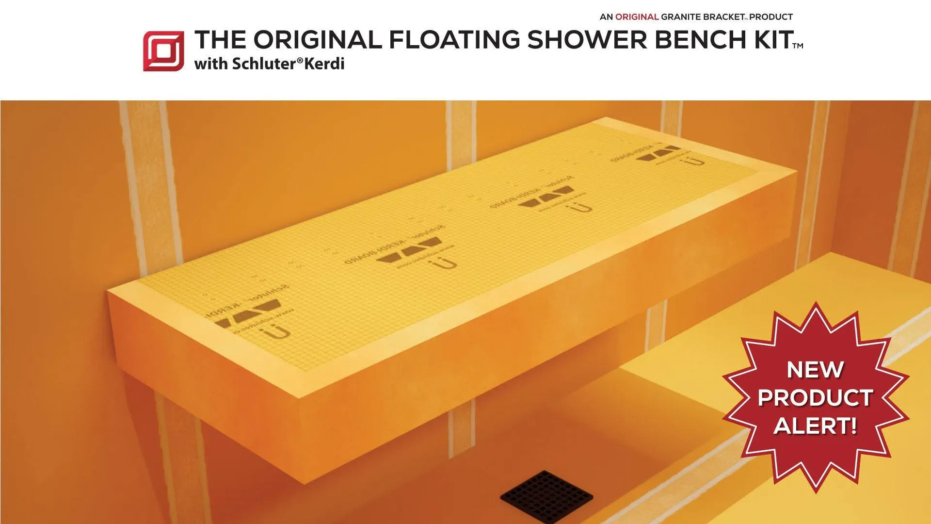 The Original Floating Shower Bench Kit