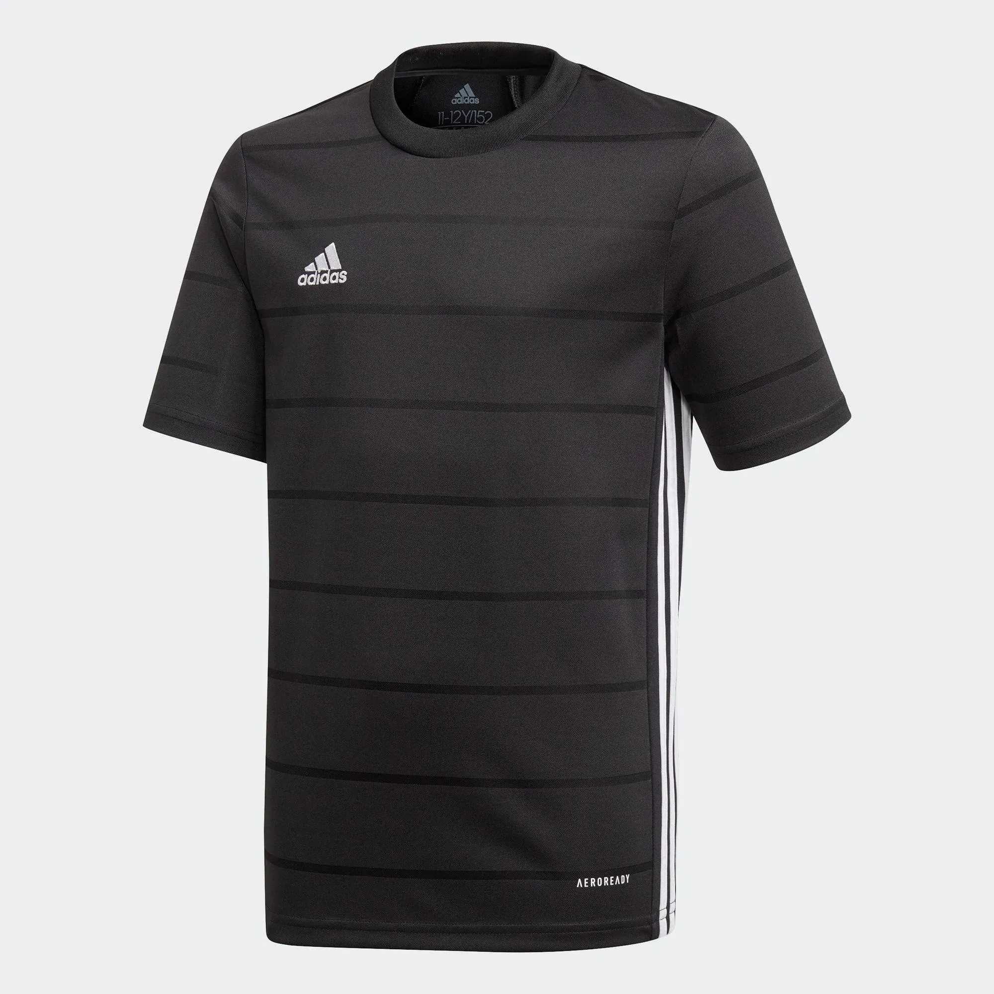 Adidas Youth Campeon 21 Soccer Jersey, Black / L