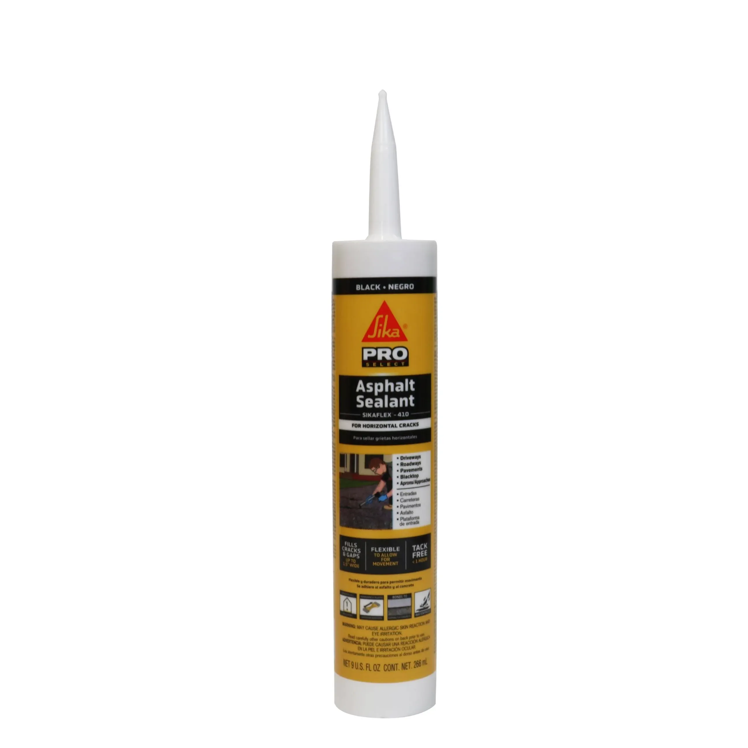 Sikaflex-410 Asphalt Sealant, Black, self-Leveling Hybrid sealant for Filling...