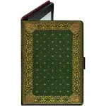 Book Cover for Any eReader with a 6 to 6.8 Inch Screen or 7.5 to 5.1 Inches in Size. Fits Any e-Book Reader Including kobo, Nook, Kindle, Paperwhite, Sony, storytel. (Ornate Green)