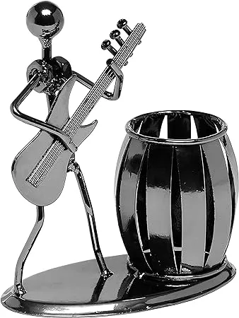 Gunmetal Gray Guitar Rocker Office Stand