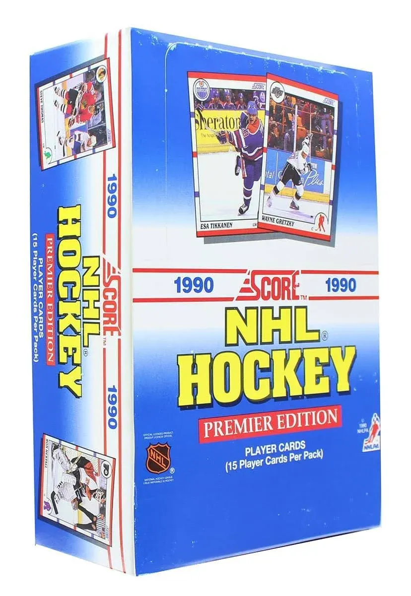 NHL 1990 Score Hockey Trading Card Box | 36 Packs